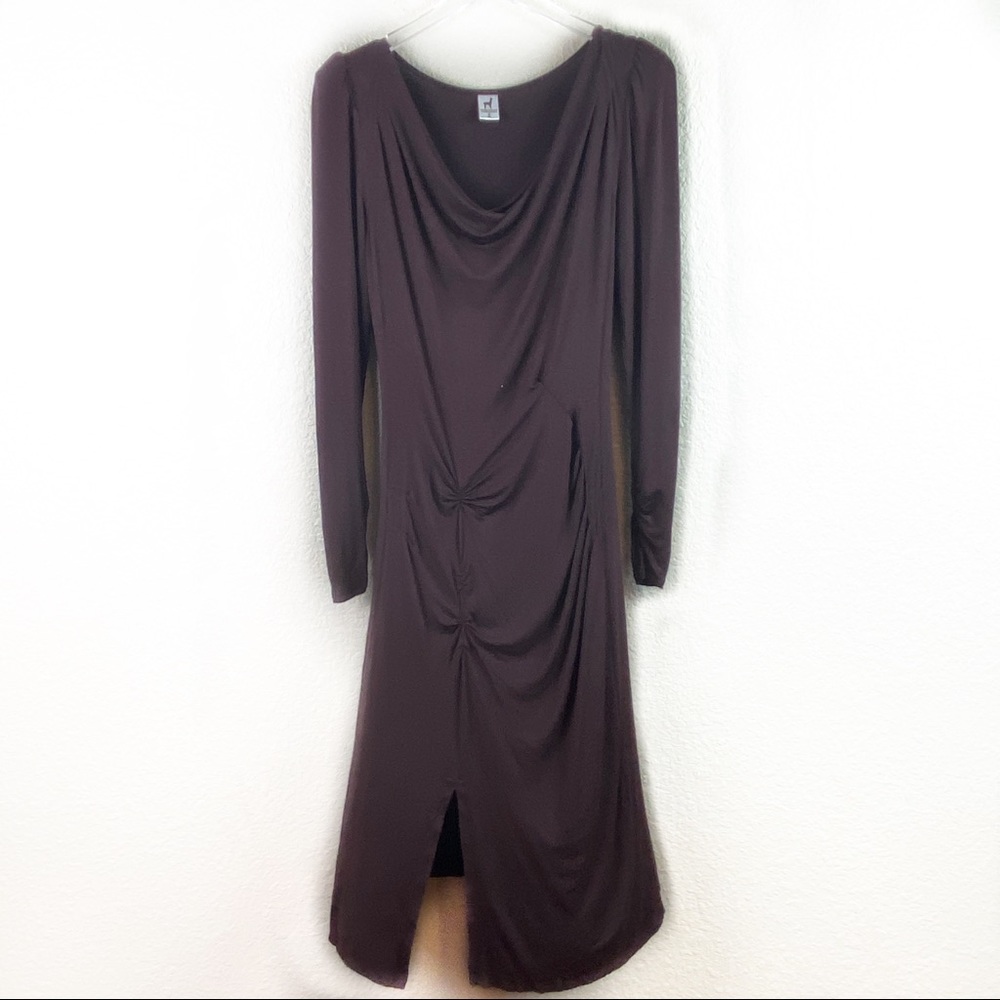 Peruvian Connections Form Fitting Slit Dress Sz S - image 1